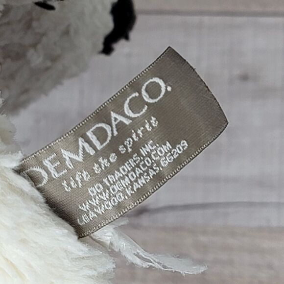 Baby Lovey Panda Plush Rattle Demdaco Comfort Security Clutch Blankie Infant Toy - Picture 6 of 7